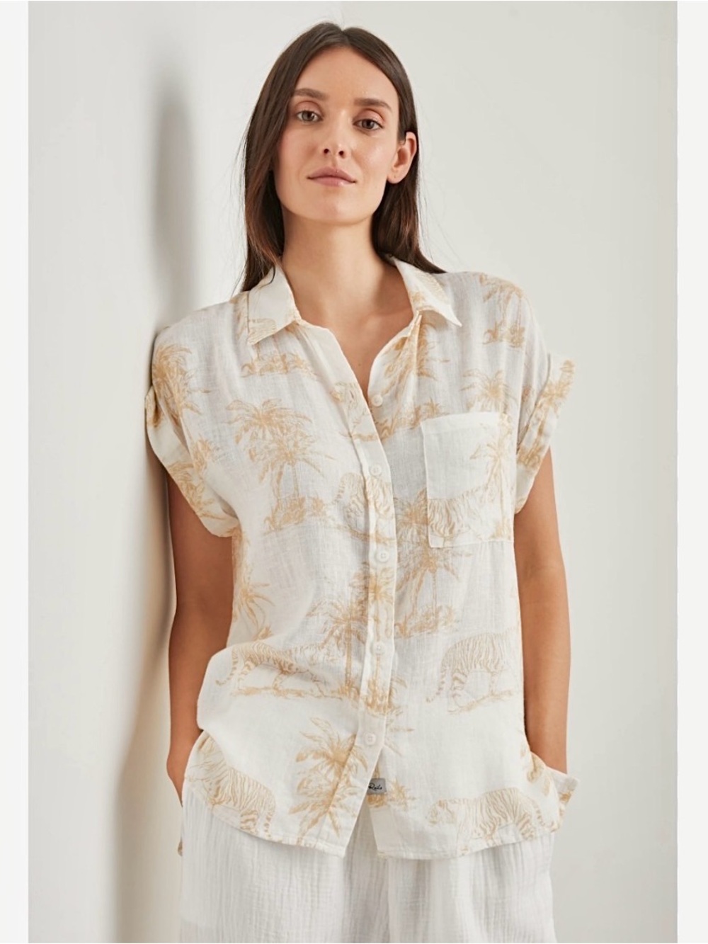 Rails cream Whitney shirt, Wild Bengals